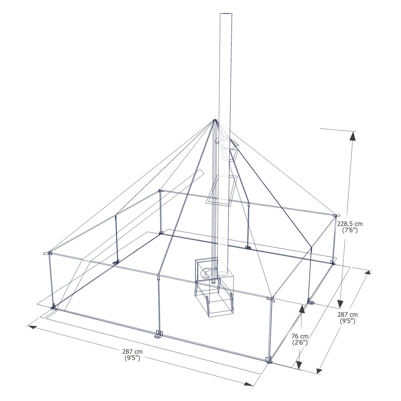 Esker Classic 10x10 Winter Hot Tent