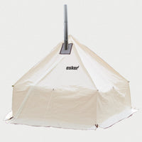 esker arctic fox 10x10 on a beige background