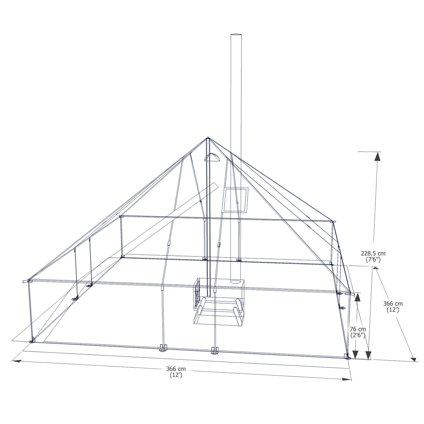 Esker Classic 12x12 Winter Hot Tent